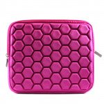 Wholesale Bubble Design iPad Tablet Sleeve Pouch Bag with Zipper 10" (Hot Pink)